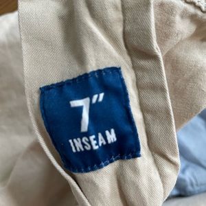 Khaki Chubbies 7” inseam XL Elastic Waist